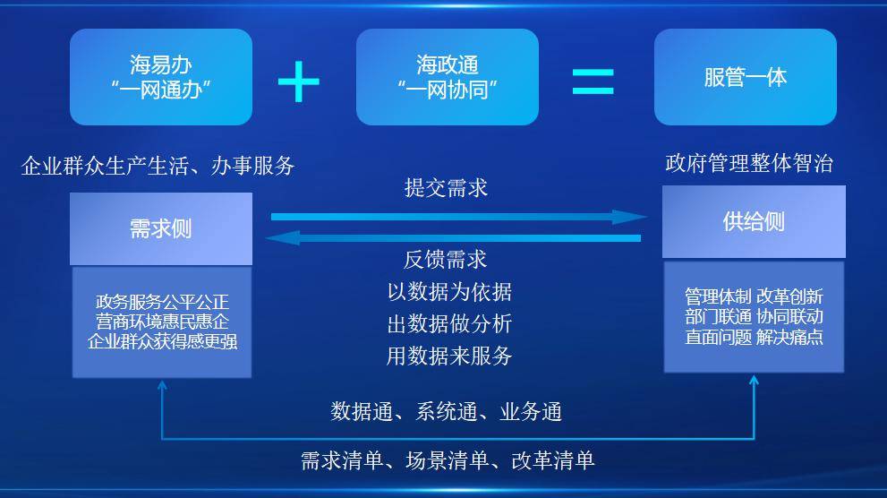 海南省政府数字化应用体系介绍